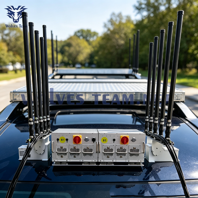 Besorgen Fahrzeugsignalverstörer mit omnidirectionalen Antennen, die Drohnen blockieren Wifi GPS usw. Online-Herstellung