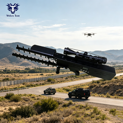Besorgen UAV-Abwehrkanone 30W 100-240VAC Tragbares RF-Unterdrückungsgerät für Anti-Drohnen- und Vertraulichkeitsschutz Online-Herstellung