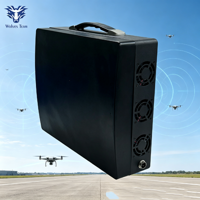 Besorgen Tragbarer 4-Band Outdoor wasserdichter Signalunterdrücker, anpassbare Frequenz GSM WiFi 2.4G GPS Anti-Drohnen-Jammer Online-Herstellung