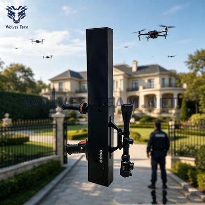 Besorgen Neueste Outdoor-Gun-Type Signal Jammer 500-1000M Für VIP-Schutz Tragbares Anti-UAV-Gerät mit anpassbaren 4?? 8 Frequenzbändern Online-Herstellung