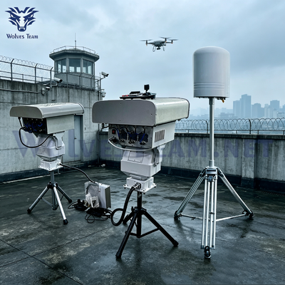 Besorgen Dual Combined Directional Anti-Drone Jammer integriert mit Drone Detector und Pilot Locator Wirksame Störung und Detektionsreichweite über 1000 Meter Online-Herstellung