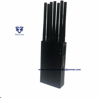 Beweglicher 10 Antennen-Handy-Signal-Störsender PCS CDMA 3G 4G 5G WiFi GPS-Signal-Störsender