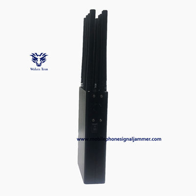 Beweglicher 10 Antennen-Handy-Signal-Störsender PCS CDMA 3G 4G 5G WiFi GPS-Signal-Störsender