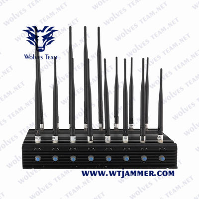 kaufen Multibänder 14 Kanäle Mobilfunk-Handy-Signalstörgerät WiFi-Blocker UHF VHF 3G 4G 5G Telefonsignalstörgerät online manufacture