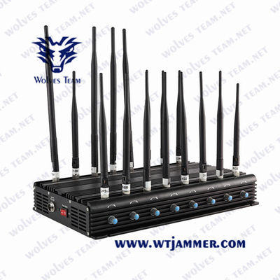 Multi-Bänder 14 Telefon-Signal-Störsender Kanal-zellulärer Handy-Signal-Störsender-WiFi-Blocker UHFvhf 3G 4G 5G