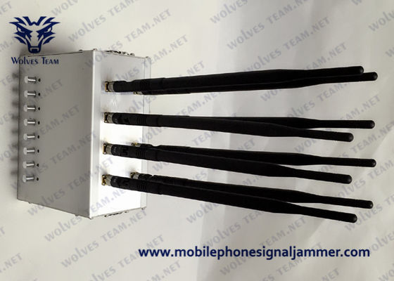 kaufen Justierbare Antenne der Handy-Signal-Störsender-hohen Leistung 8, die Störsender WiFis GPS G/M CDMA 3G 4G 5G 100 Meter blockiert online manufacture