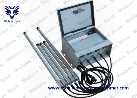 High Power Celluar Signal Störsender CDMA GSM 4G 5G WIFI Bluetooth Metallgehäuse Gutes Kühlsystem