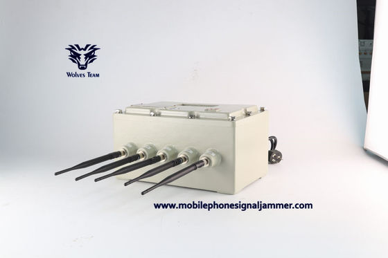 Intelligenter Handy-Signal-Störsender-Blocker WiFi Bluetooth / 5G / GPS / Lojack / UHF / VHF-Signal-Störsender 150 Meter Reichweite