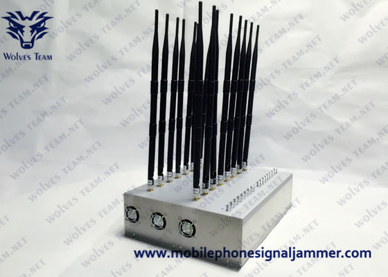 Intelligentes bewegliches Brummen-Signal-Stauen Handy-Störsender-WiFis Bluetooth /5G/GPS/Lojack/UHF/VHF