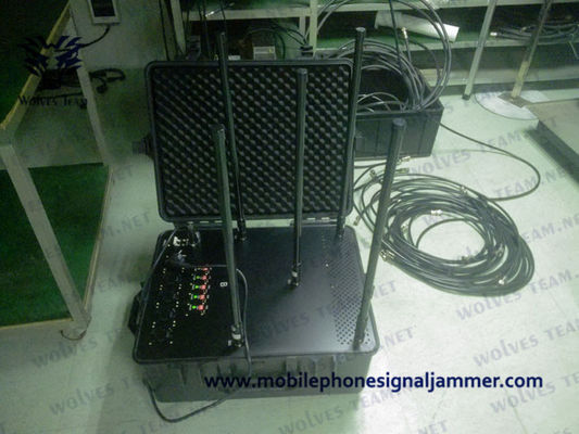Mittlerer tragbarer Störsender des Rf-Energie-Koffer-50m des Signal-25W