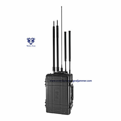All-in-One-wasserdichte 25-6000-MHz-Signalstörsender für den Außenbereich, omnidirektionale Antennen mit hoher Verstärkung bis zu 2000 Metern