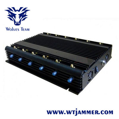 12 Bänder 50m 20W G/M Rf-Signal-Störsender DCS-3G 4G WIFI GPS