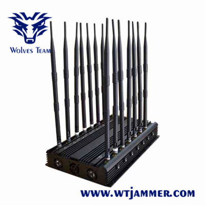 14 Antennen-WiFi-Handy-Signal-Störsender 50 Meter