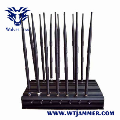 14 Antennen-WiFi-Handy-Signal-Störsender 50 Meter