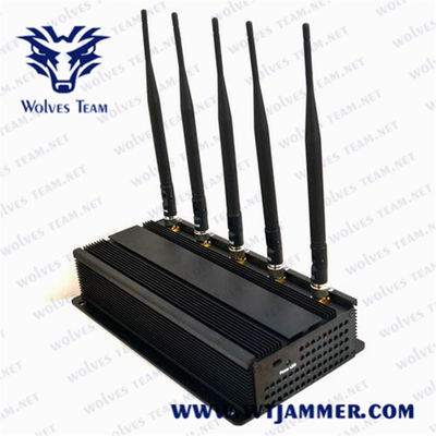 25 Meter 2.4G 4.9G 5.0G 5w Wifi Signal-Störsender-Gerät-