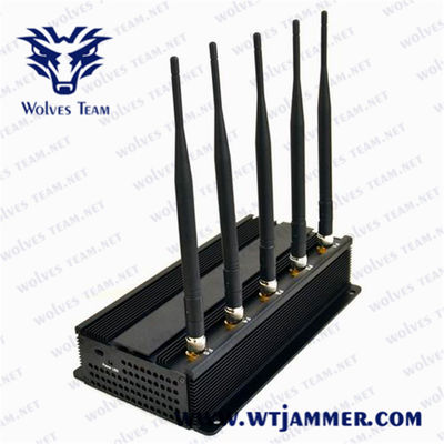 25 Meter 2.4G 4.9G 5.0G 5w Wifi Signal-Störsender-Gerät-
