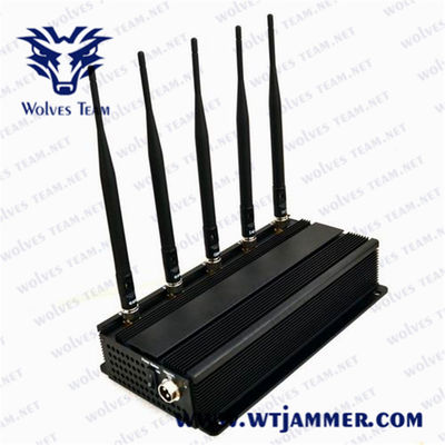 25 Meter 2.4G 4.9G 5.0G 5w Wifi Signal-Störsender-Gerät-