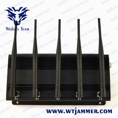 25 Meter 2.4G 4.9G 5.0G 5w Wifi Signal-Störsender-Gerät-