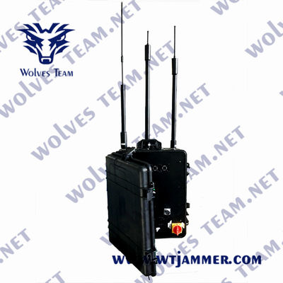 Handy-Signal-Störsender-Brummen Uav-Signal-Gefängnis-wasserdichter Störsender hoher Leistung WIFI5.8G GPS im Freien