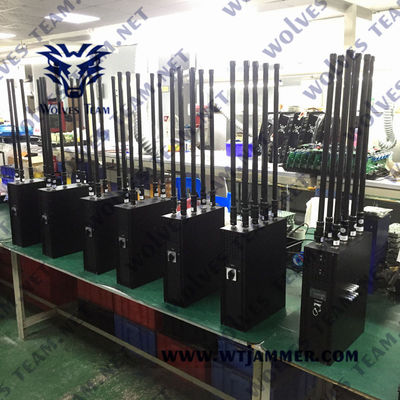 Handy GPS WIFI 90W 200M Backpack Signal Jammer
