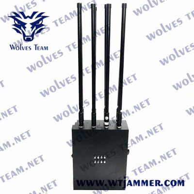 Dauerhafter Militärbrummen-Signal-Störsender-wasserdichter Rucksack UAV-Störsender GPSs WIFI5.8G der hohen Leistung