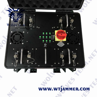 Militär 20 - 6000 MHZ-Fahrzeug-Bomben-Störsender-tragbarer Handy Rf-Signal-Störsender