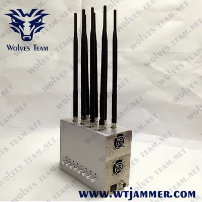 8 Tischplattensignal-Störsender GPS 3G 4G 16W Bänder G/M CDMA