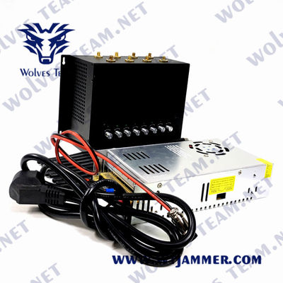 8 Tischplattensignal-Störsender 30m der Band-16W G/M CDMA GPS mit Wechselstrom-Adapter