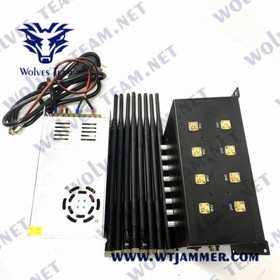 8 Tischplattensignal-Störsender 30m der Band-16W G/M CDMA GPS mit Wechselstrom-Adapter