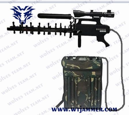 kaufen 3 Bands Gun Box Anti-Drohnen-Jammers 250W Drohnen-Signalblocker online manufacture