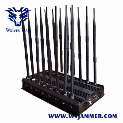 100m 100W CDMA zellulärer Signal-Störsender G/M 3G 4G 5G justierbar