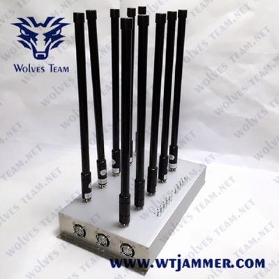 10 Handy-Signal-Störsender 36W G/M 3G WIFI 5.8G der Band-5G 20W