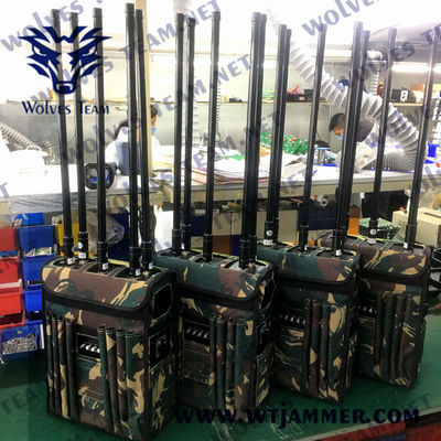 200m DC24V Watt 1880MHz Rucksack-Signal-Störsender Manpack G/M 4G 5G 120