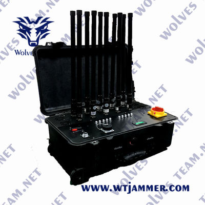kaufen FCC CDMA 960MHz G/M tragbarer wasserdichter Signal-Störsender des Signal-Störsender-220W online manufacture