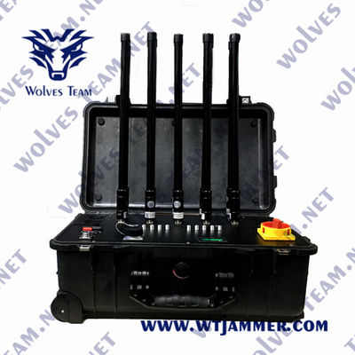 FCC CDMA 960MHz G/M tragbarer wasserdichter Signal-Störsender des Signal-Störsender-220W