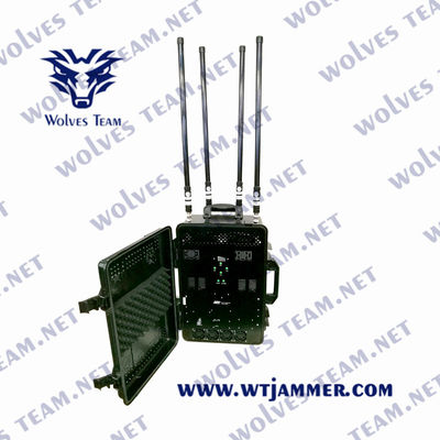 Pelikan IP65 UMTSs WCDMA VHF-UHFstörsender 900W für Militär-Promi Fahrzeug-Konvoi