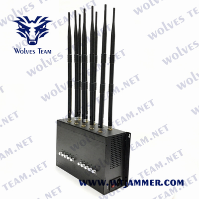 DCS G/M GPS WIFI 50m Antennen UHFvhf des Handy-Signal-Störsender-3G 4G 5G 10