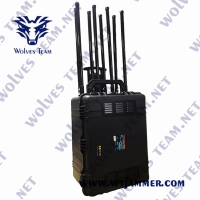 tragbarer Signal-Störsender 5.8G GPS 3G 4G 5G G/M WIFI 300W CDMA für EOD