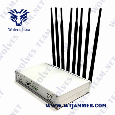 Signal-Störsender CDMA G/M 50W 3G 4G 5G WiFi Lojack GPS mit Wechselstrom-Adapter