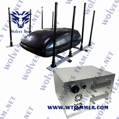 Fahrzeug-Signal-Störsender 3G 4G 5G WIFI GPS G/M PCS VHF-UHF 500W CDMA