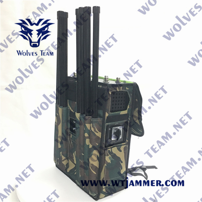 6 Bänder wandern Signal-Störsender G/M ein 80 Watt-tragbarer Signal-Störsender für Armee