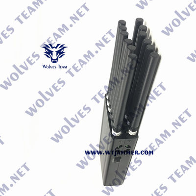 kaufen CDMA G/M VHF Rf-Signal-Störsender 3G 4G 5G WiFi Hand-UHF12w online manufacture