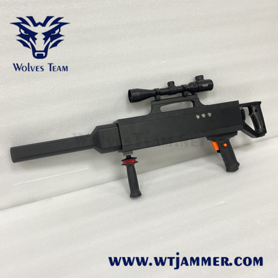 Das Langstreckenantiuav-Brummen-Signal-Störsender-Gewehr formen IR Laser-Teleskop DC-24V 8AH errichtet in der Körperverletzung