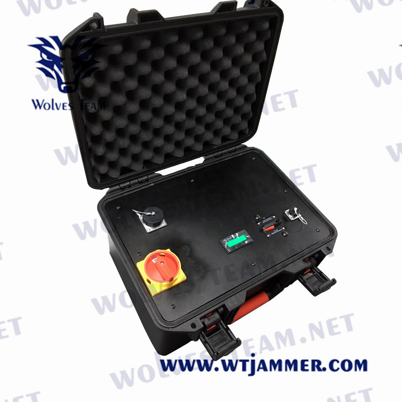 Der hohen Leistung tragbarer WIFI-GPS Signal-Störsender-Extrarucksack-Batterie VHF-Handy-5G