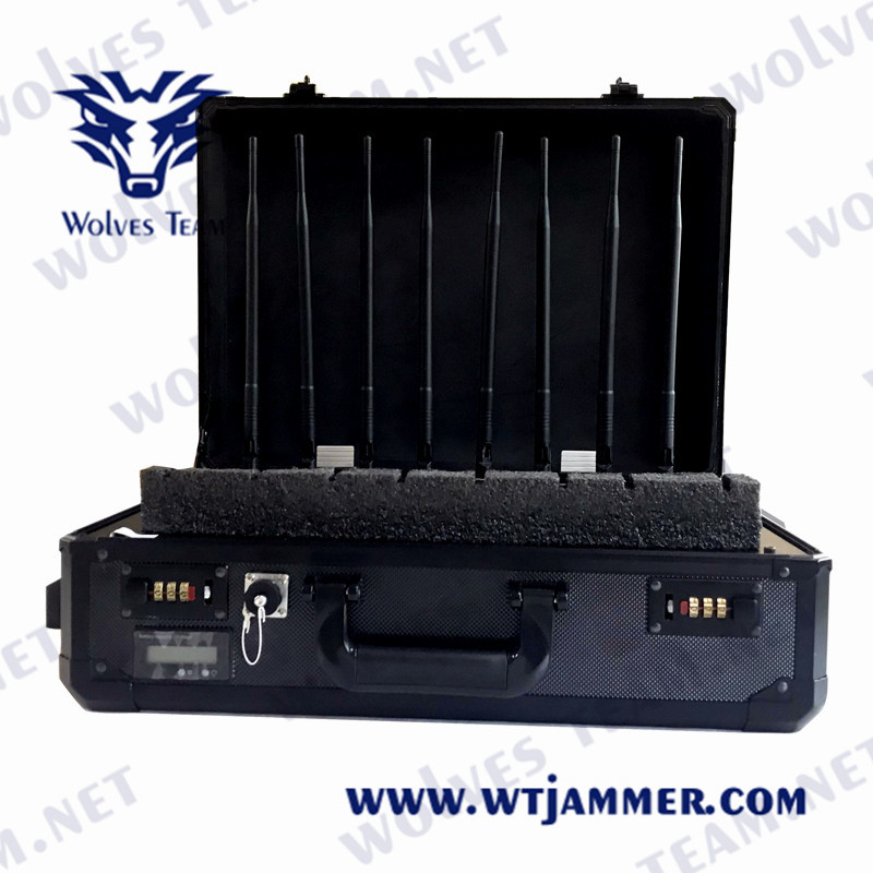 Koffer UAV-Brummen-Signal-Störsender tragbarer Promi Schutz-Verteidigung Rf GPS WiFi5.8g
