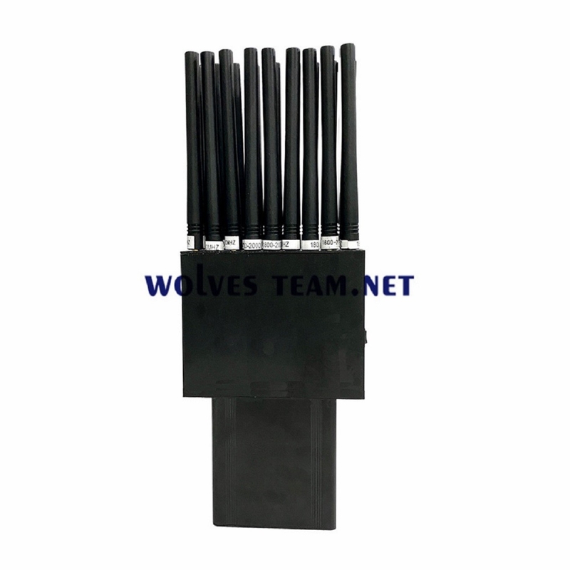 Handheld 16 Antennen Telefonsignal Störgerät GSM 3G 4G 5G WLAN Bluetooth VHF UHF RF Mobilfunk