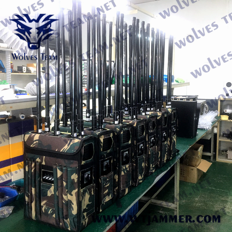 10 Bands Rucksack-Signalstörgerät 25-300 MHz GSM 3g 4g Handy Rf Bombe