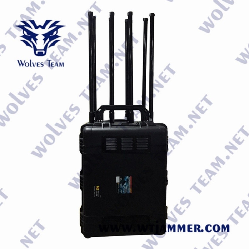 120W Hochleistungs-Portable 8 Kanäle GSM 3G 4G 5G Mobilfunkstörgerät