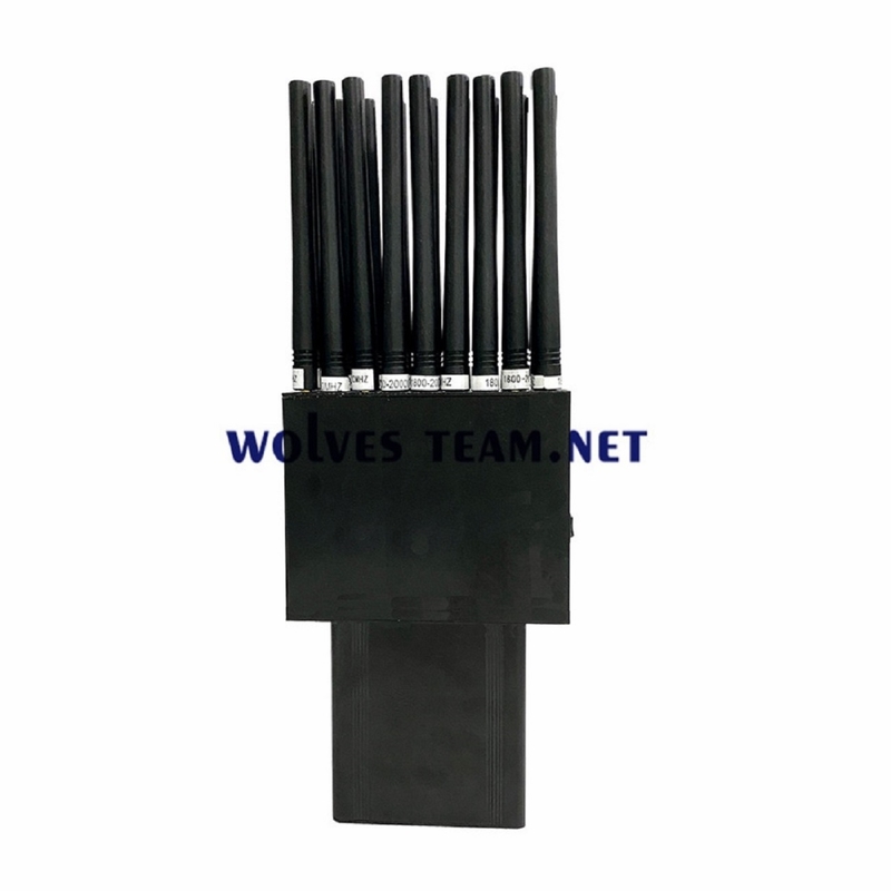 Handheld 16 Antennen 16W Handy GSM 3G 4G 5G Störsender RF Signal Blocker Wifi GPS uhf vhf Jammer bis zu 25 Meter