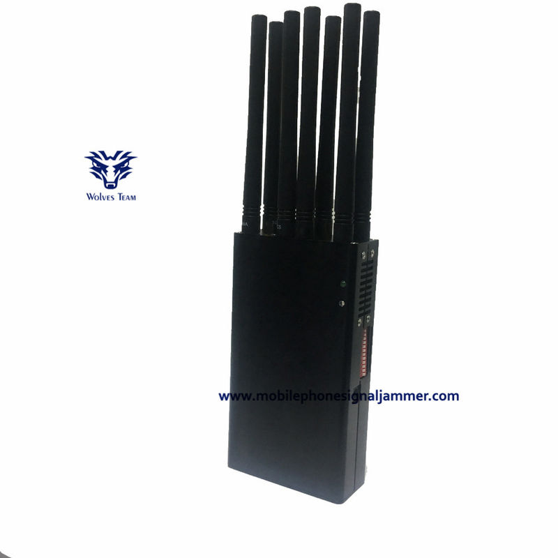 Beweglicher 10 Antennen-Handy-Signal-Störsender PCS CDMA 3G 4G 5G WiFi GPS-Signal-Störsender